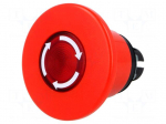 Switch: emergency stop | Stabl.pos: 2 | 22mm | red | Illumin: MLB-1