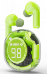 Headphones Gembird Transparent TWS in-ears Green