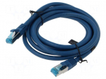Patch cord | S/FTP | Cat: 5e | RJ45 plug,both sides | wire | OFC | 2m | PVC