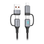 Uued tooted // Kabel USB-A/C - USB-C/Lightning Miccell VQ-D145, 240W, 1m, czarny