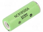Re-battery: Li-Ion | 18500 | 3.7V | 2040mAh | &Oslash;18.6x50mm | 3.8A