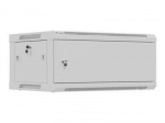 Lanberg Wall mounted installation cabinet 19" 4U 600X450 | WF01-6404-00S | Gray