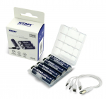 Aku AA R6 2500mAh 4150mWh 1.5V XTAR Li-ion karp pakendis 4gb.