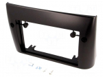 Radio mounting frame | Fiat | 2 DIN | black