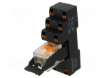 Relay: interface | DPDT | Ucoil: 230VAC | 10A | for DIN rail mounting