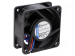 Fan: DC | axial | 60x60x25mm | 21m3/h | 20dBA | ball bearing | 3200rpm