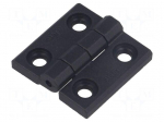 Hinge | Width: 30mm | technopolymer (PA) | black | H: 30mm