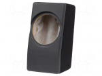 Car loudspeaker enclosure | MDF | black | leather,textil | 8l | 200mm