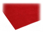 Upholstery cloth | 1500x700x3mm | red | self-adhesive