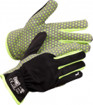 Synthetic leather/polyester gloves (size 11)