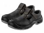 Boots | Size: 43 | black | leather | slip,impact | with metal toecap