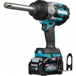 Makita TW011GZ XGT cordless impact wrench, 40 volts, blue/black, without battery and charger, with 138mm long shaft, 3/4" square drive