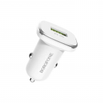 Borofone BZ12A auto lādētājs | 18W | QC | USB-A | balts