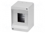 Enclosure: for modular components | IP40 | wall mount | white | 40 CD