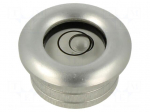 Spirit level | with flange | H: 12mm | &Oslash;mount.hole: 20mm | aluminium