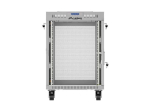 FREESTANDING 19" RACK CABINET 15U 600 &times; 600 GREY, PERFORATED DOOR, LCD, LANBERG (FLAT PACK)