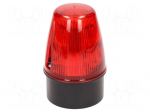 Signaller: lighting | continuous light,blinking light | red | IP65