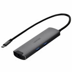 Unitek H1112F aktiivne USB-C 5 Gbps jaotur, HDMI RJ-45 PD 100 W