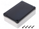 Enclosure: multipurpose | X: 80mm | Y: 120mm | Z: 36mm | ABS | grey