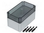 Enclosure: multipurpose | X: 110mm | Y: 180mm | Z: 111mm | PK | light grey