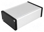 Enclosure: with panel | 1455 | X: 103mm | Y: 160mm | Z: 53mm | aluminium