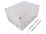 Enclosure: junction box | X: 282mm | Y: 342mm | Z: 165mm | IP55 | grey
