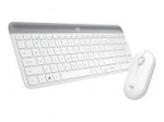 Computer keyboard Logitech  Logitech MK470 keyboard Mouse included USB QWERTY English White 5099206086616