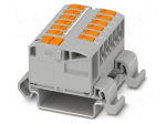 Splice terminal: rail | 24A | 690V | push-in | PA | L: 29.2mm | 0.14&divide;4mm2