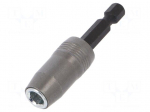 Holders for screwdriver bits | Socket: 1/4" | Overall len: 60mm