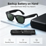 210mAh Battery for Ray-ban Meta Wayfarer Gen1, Meta Wayfarer Gen2, RW4001, RW4002, RW4003, RW4006