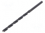 Drill bit | for metal | &Oslash;: 6mm | L: 139mm | HSS | Working part len: 91mm