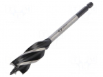Drill bit | for wood | &Oslash;: 20mm | L: 160mm | Working part len: 110mm