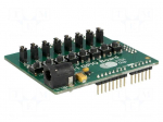 Dev.kit: FTDI | pin header,supply | 8 LEDs,8 pushbuttons