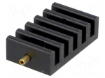 Heatsink: extruded | grilled | TO218,TO220,TO247,TO248,TO3P | black