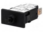 Circuit breaker | Urated: 240VAC | 48VDC | 6A | SPST | Poles: 1 | SNAP-IN