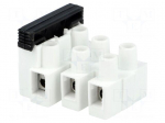 Terminal block | screw terminal | 2.5mm2 | 450V | ways: 3 | terminals: 6