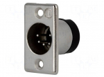 Socket | XLR | male | PIN: 5 | straight | soldering | Contacts: brass | 50V