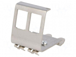 RJ45 plug boot | Keystone | RJ45 socket x2 | DIN rail | Rail: TS35