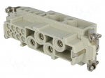 Connector: HDC | female | CX | PIN: 12(4+8) | size 104.27 | 400/690V