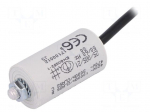 Capacitor: motors, run | 6uF | 420VAC | &Oslash;30x57mm | -25&divide;85&deg;C | &plusmn;5%