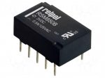 Relay: electromagnetic | DPDT | Ucoil: 3VDC | 0.5A/125VAC | 2A/30VDC
