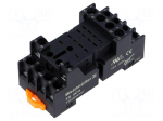Socket | PIN: 14 | 10A | 300VAC | H: 30mm | W: 30.8mm | Mounting: DIN