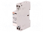 Contactor: 2-pole installation | NC + NO | 220&divide;230VAC | 220&divide;230VDC