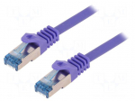 Patch cord | S/FTP | 6a | stranded | Cu | LSZH | violet | 3m | 27AWG