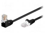 Patch cord | U/UTP | 5e | stranded | CCA | PVC | black | 15m | 26AWG