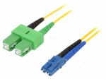 Fiber patch cord | OS2 | LC/UPC,SC/APC | 2m | LSZH | yellow