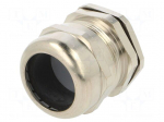 Cable gland | IP68 | Mat: brass | Body plating: nickel
