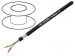 Wire | PROFIBUS,outdoor | 1x22AWG | solid | Cu | PE | black