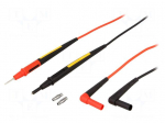 Set of test leads | Inom: 10A | Len: 1.2m | 2x test lead