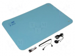 Protective bench kit | ESD | 600x900mm | Thk: 2mm | blue | 1M&Omega;/km | 440&deg;C
